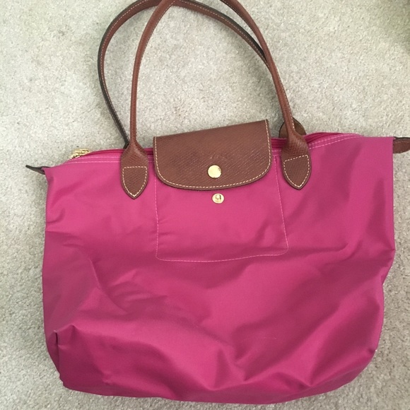 Longchamp Handbags - Longchamp bag tote purse pink brown leather